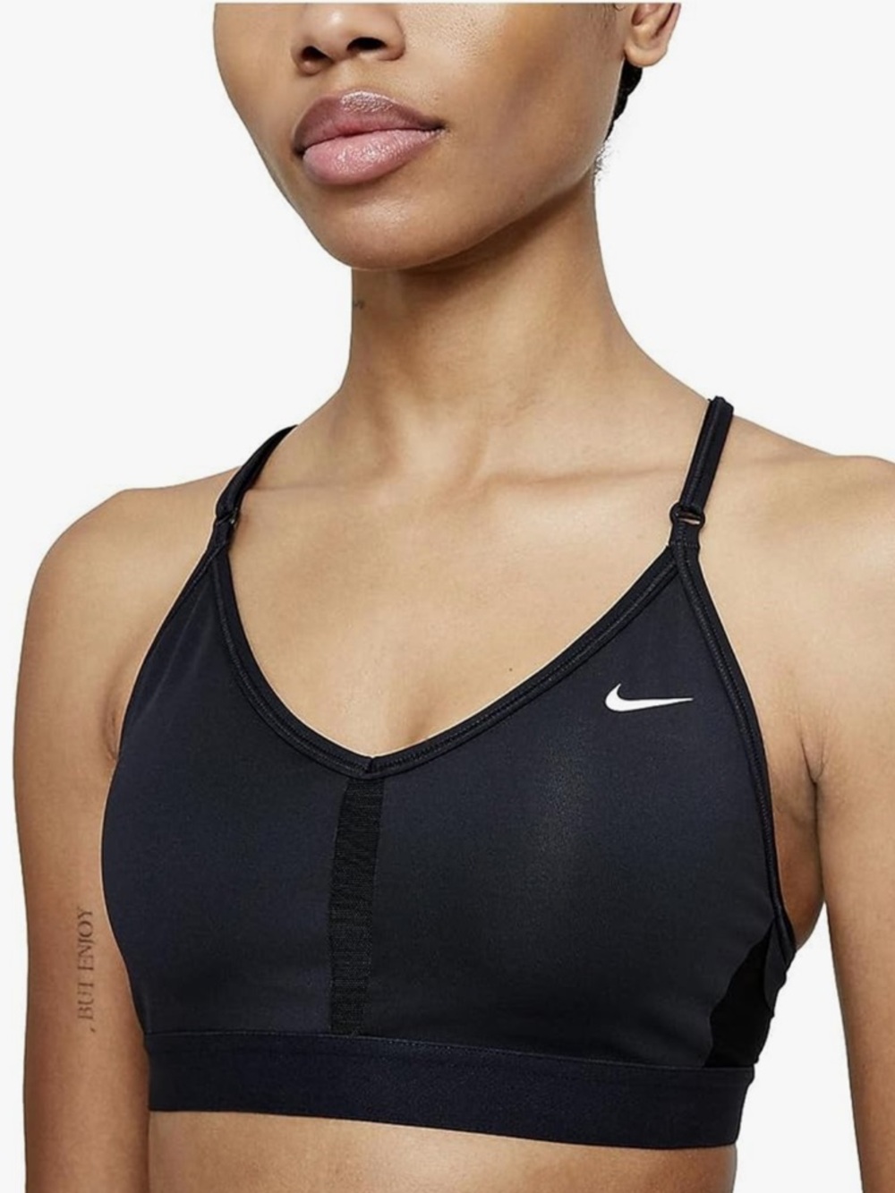 NIKE Dri-Fit Indy Light Black Sports Bra $40 XXL EUC KL